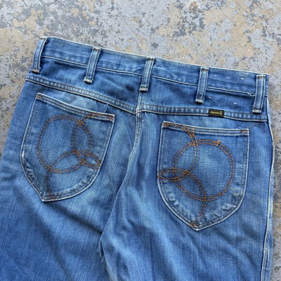 Vintage 60’s 70’s Maverick Jeans Bootcut Made In USA Talon Zip - Picture 2 of 10